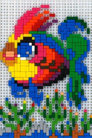 Stickit-Pixel Regenbogenfisch