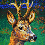 Stecksystem Rehbock mit XXL-Steckvorlage