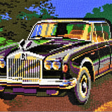 Stecksystem Rolls Royce (Oldtimer) mit XXL-Steckvorlage