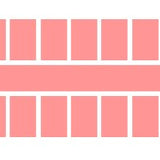 Farbstreifen gross rosa 6 Streifen