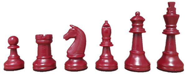 Schachfigur 93 KH rot