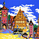 Stecksystem Rothenburg ob der Tauber "Malerwinkel" mit XXL-Steckvorlage