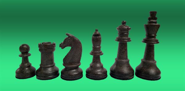 Schachfigur 93 KH Nachhaltig dunkel