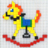 Stickit-Pixel Schaukelpferd