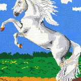 Stecksystem Schimmel springend mit XXL-Steckvorlage