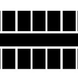 Stick it Farbstreifen gross Schwarz 6 Stk.