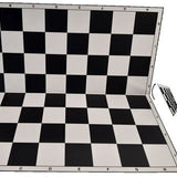 Schachplan faltbar weiss/schwarz, Feld 55 mm