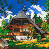 Stecksystem Schwarzwald Haus mit XXL-Steckvorlage