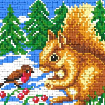 Stickit Eichhörnchen im Schnee