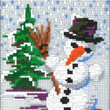 Stickit Schneemann im Wald