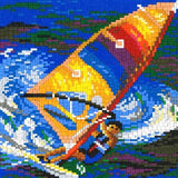 Stickit_Mosaik ,,Der Windsurfer,,