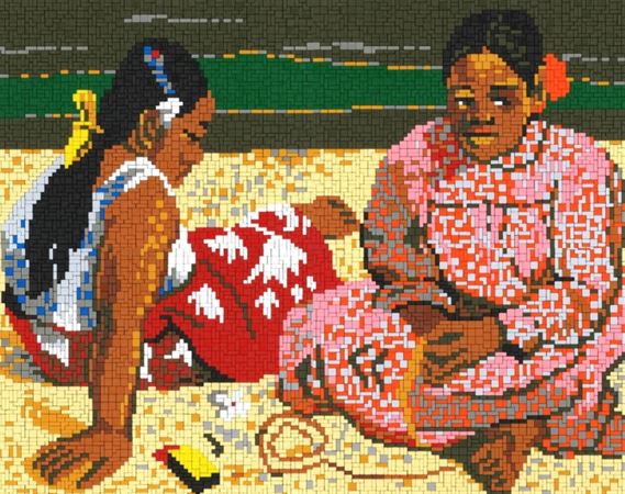 Stickit Pixel-Mosaik ,, Frauen auf Tahiti ,,