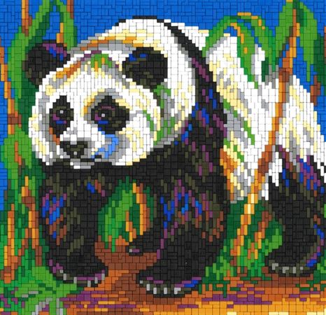 Stickit Mosaik ,,Pandabär"