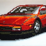 Roter Metallic-Flitzer