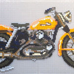 Oldtimer Motorrad Metallic