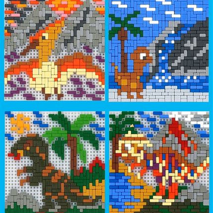 Stickit-Pixel "kleine Dinos 4 in 1"