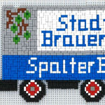Stickit-Pixel Spalter Bier LKW