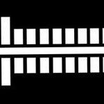 Farbstreifen gross weiß 6 Streifen