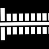 Farbstreifen gross weiß 6 Streifen