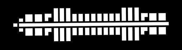 Farbstreifen gross weiß 6 Streifen