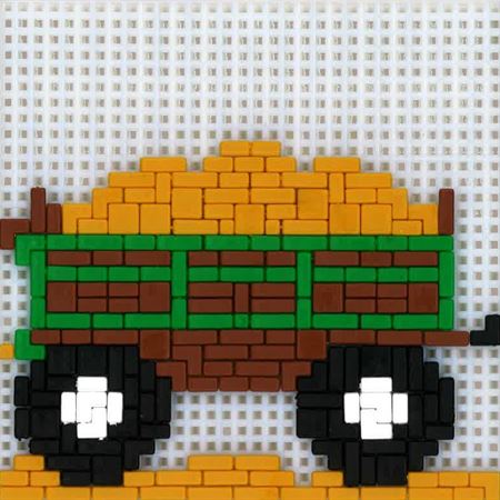 Stickit-Pixel "Strohwagen"