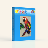 Stecksystem Papagei mit XXL-Steckvorlage