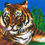 Stecksystem Tiger mit XXL-Steckvorlage