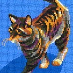 Stickit Pixel Tigerkatze