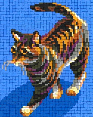 Stickit Pixel Tigerkatze