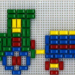 Stickit-Pixel Grande Traktor m. Anhänger