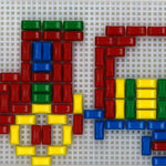 Stickit-Pixel Grande Traktor m. Rückewagen