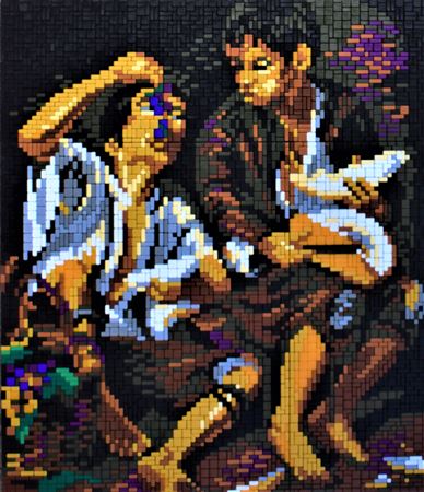 Stickit Pixelpuzzle ,,Trauben und Melonen,,