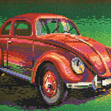 Stecksystem VW Käfer mit XXL-Steckvorlage