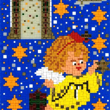 Stickit-Pixel Weihnachtsengel Nachleuchtend