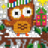 Stickit-Pixel Weihnachtseule