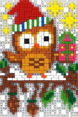 Stickit-Pixel Weihnachtseule