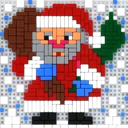 Stickit-Pixel Weihnachtsmann Kinder Motiv