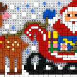 Stickit-Pixel Weihnachtsmann mit Schlitten