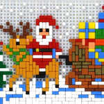 Stickit-Pixel Weihnachtsschlitten