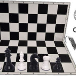 Schach Club Paket XXL "Profi" KH 93 mm, weiss-schwarz