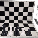 Schach Club Paket XXL "Profi" KH 93 mm, weiss-schwarz