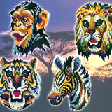 Stecksystem Wilde Tiere 4 in 1