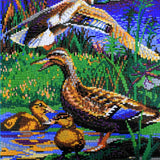 Stecksystem Wildenten mit XXL-Steckvorlage