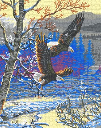 Stecksystem Winter Flight mit XXL-Steckvorlage