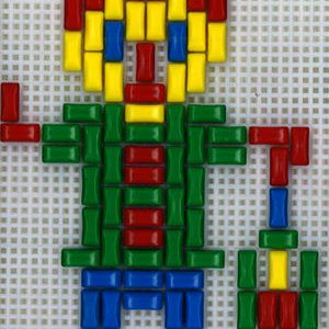 Stickit-Pixel Grande Zwerg m. Laterne