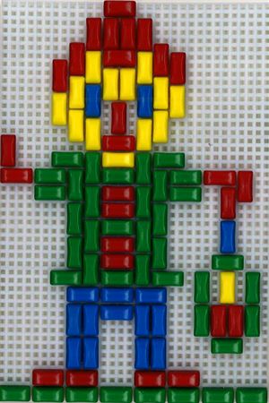 Stickit-Pixel Grande Zwerg m. Laterne