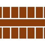 Farbstreifen gross dunkelbraun 6 Streifen