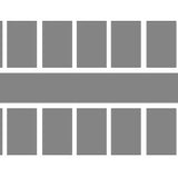 Farbstreifen gross dunkelgrau 6 Streifen