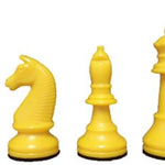 Schachfigur 93 KH gelb