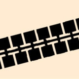 Farbstreifen Einser beige 10 Streifen